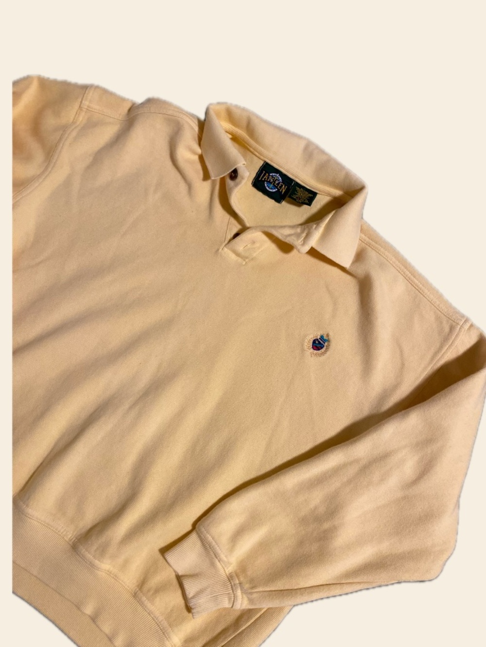 Vintage Jantzen Butter Yellow Sweater